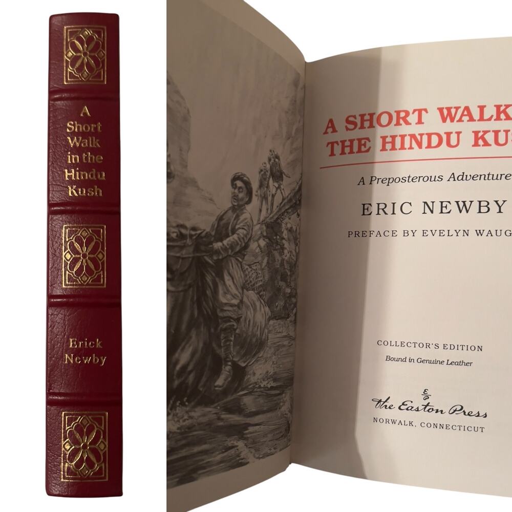 Easton Press A Short Walk In The Hindu Kush Illustrated Leather Bound Newby